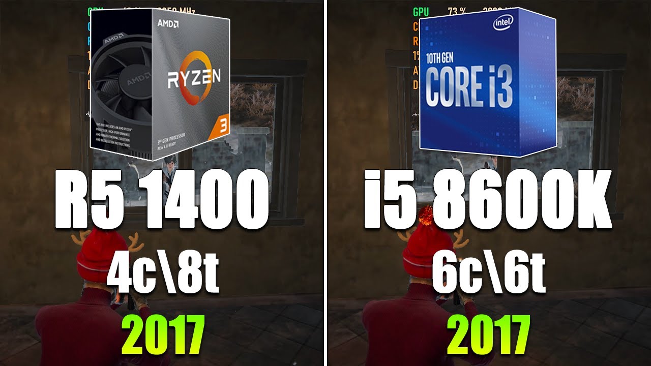 Ryzen 5 1400 vs