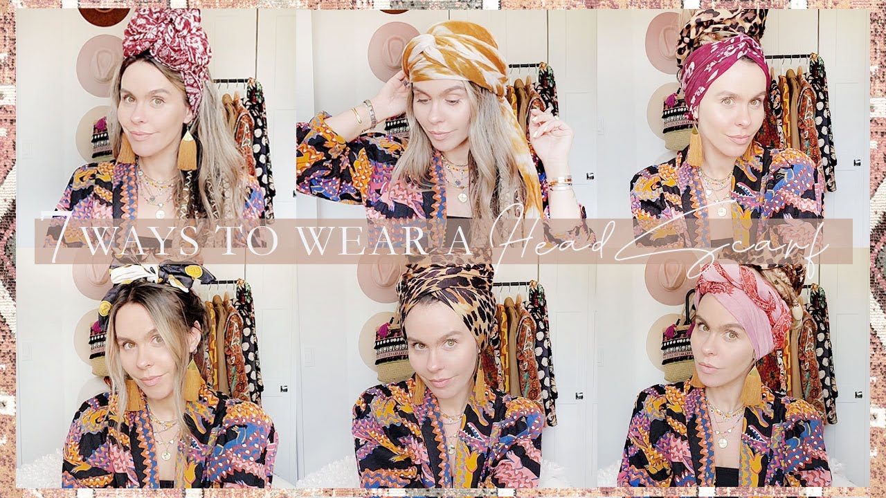 7 WAYS TO WEAR A HEADSCARF YouTube