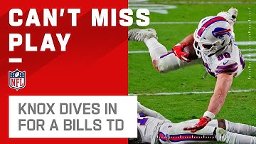Dawson Knox DIVES for the Bills TD
