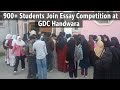Over 900 Students Participate in Essay Competition at GDC Handwara to Promote Reading Culture