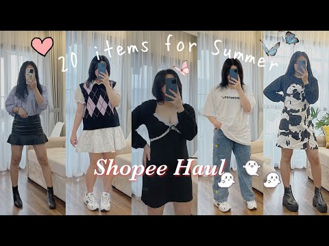 SHOPEE HAUL #17 | GIVEAWAY | 20 MÓN ĐỒ RẺ ĐẸP TỪ SHOPEE ĐÓN MÙA HÈ | kieuchinh2706 | Foci