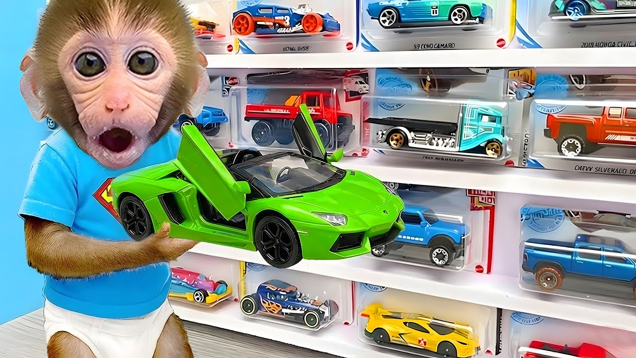 Singe Bon Bon et le petit canard deviennent des héros et sauvent la ville Hot Wheels