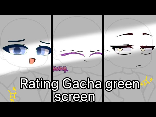 Screen green *como se escriba* Boca gacha life/ everything black 