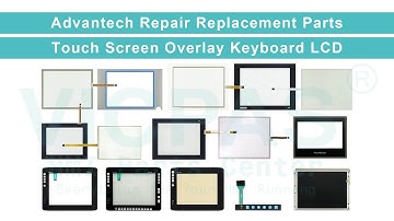 Advantech HMI Touch Glass Front Overlay Membrane Switch Keypad LCD Display Replacement