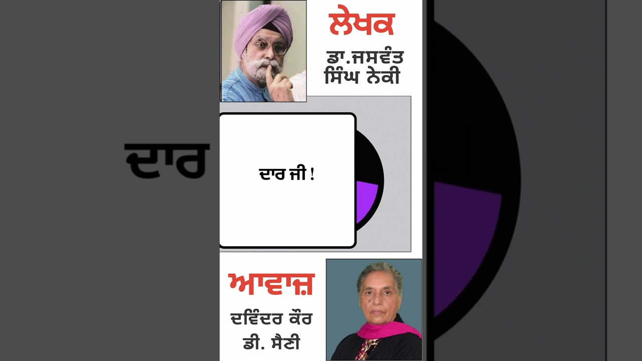 ⁣ਦਾਰ ਜੀ ! | By :  ਡਾ. ਜਸਵੰਤ ਸਿੰਘ ਨੇਕੀ