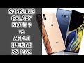 Сравнение Samsung Galaxy Note 9 и Apple iPhone Xs Max