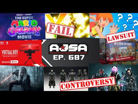 AJS News – Mario GALAXY Movie, Witcher S4, Nintendo PATENTS Summoning, Virtual Boy, Destiny DLC FAIL