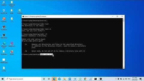 10  RMDIR   Windows Dos Commands tutotrial   System Admin tutorial commands