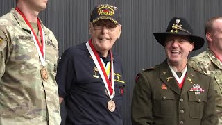 102-year-old WWII veteran honored on his birthday