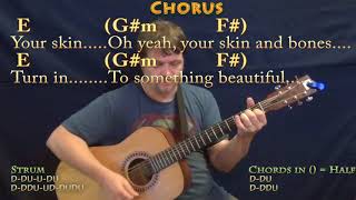 Yellow (Coldplay) Guitar Cover Lesson in B Major with Chords/Lyrics