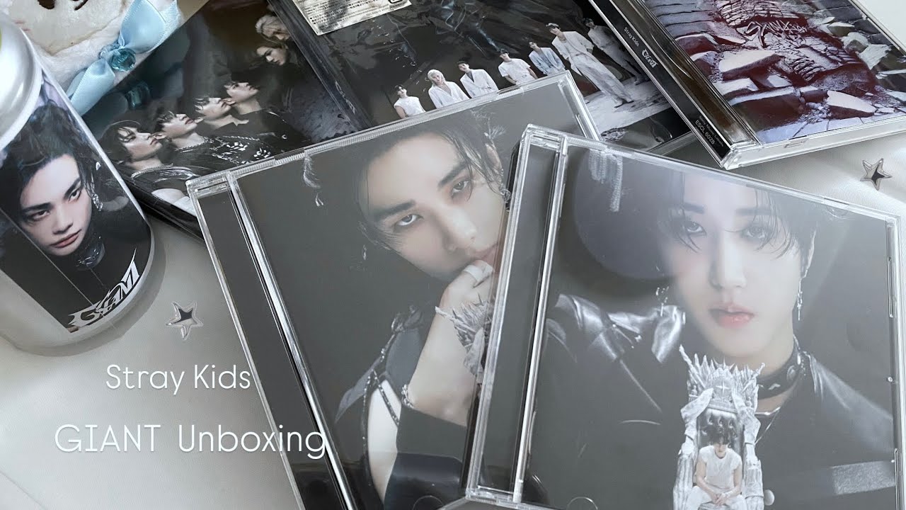 GIANT開封とワルツについて雑談しながらスキズのトレカ収納📦🤍/Stray Kids GIANT Unboxing & Photocard storage / 스트레이 키즈/開封動画/作業動画