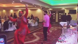 Rzi Riz Performing Live With Bhangra Dancers Manchester Mehndi At Manzil Dancers Wedding Mehndi