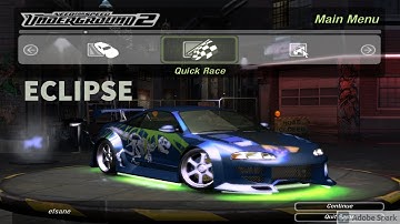 NFS Underground 2 | Mitsubishi Eclipse Tuning II | Need For Speed Underground 2