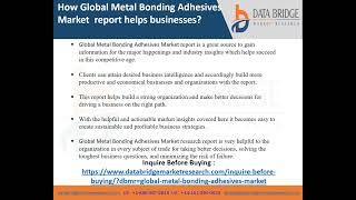 Global Metal Bonding Adhesives Market report video