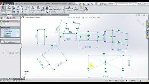 RECTANGLE,SLOT AND CIRCLE IN SOLIDWORKS || SOLIDWORKS SKETCHING TUTORIALS