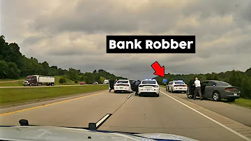 Bank Robbery Suspect Shoots At Trooper During High-Speed Chase