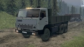 Spin Tires - KAMAZ truck mod | offroad driving, mudding