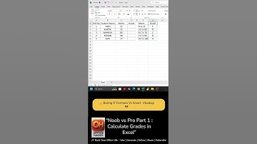 "IF vs VLOOKUP in Excel – Calculate grades in seconds! 💻✨ #ExcelTips #VLOOKUP #OfficeHacks" #Excl