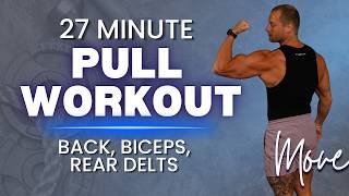 27 Minute Upper Body PULL Workout in Rep Range | Home Workout with Stratton