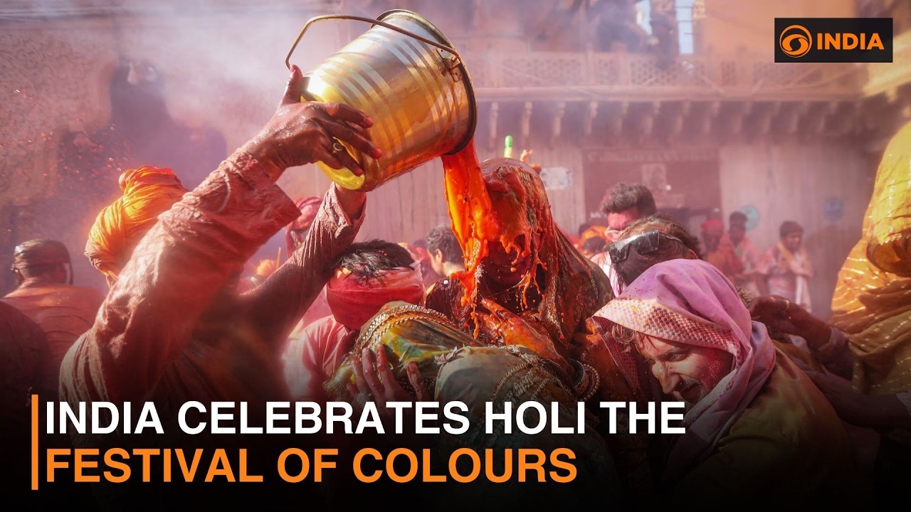India celebrates Holi the festival of colours