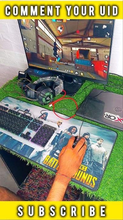 MY PC HANDCAM 😱💥👿 HOW PLAY FREE FIRE #freefire #freefireshorts #