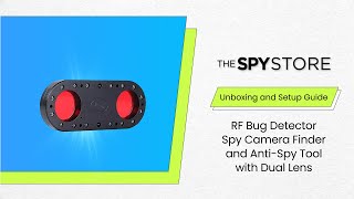 Unboxing & Setup: RF Bug Detector Spy Camera Finder and Anti Spy Tool with Dual Lens | The Spy Store