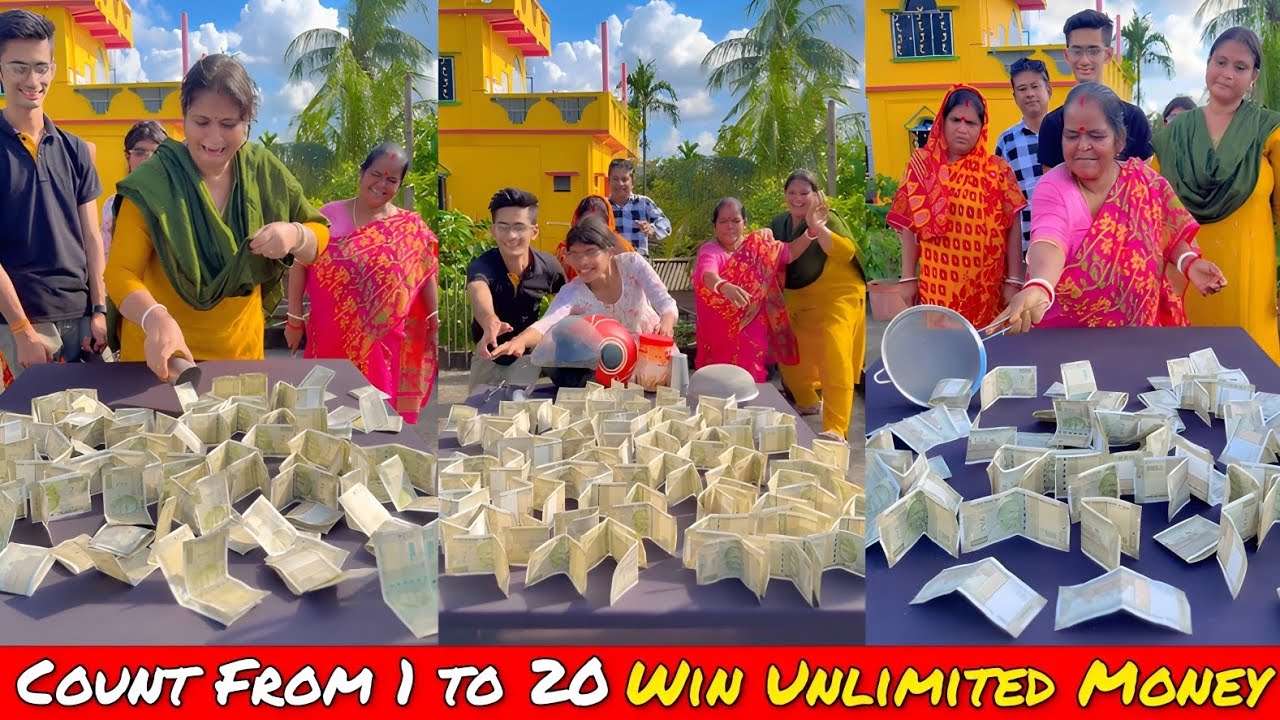 Count From 1 to 20 Win Unlimited Money 🔥| টাকা জেতার চ্যালেঞ্জ 🤔/ SK Challenge Video