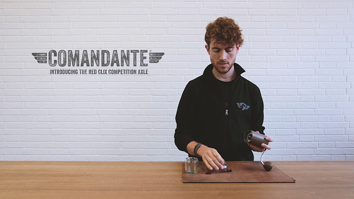 Comandante Grinder FAQs | What is the RX35 Red Clix Axle and how do I Install it?