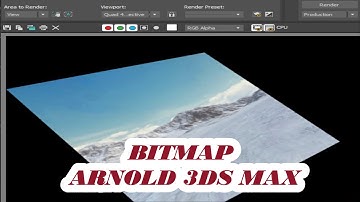 How to add bitmap material using ARNOLD in 3dsmax