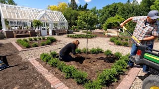 Planting the Parterre Garden & the Pots Around the Hartley! 🌳💜🙌 // Garden Answer