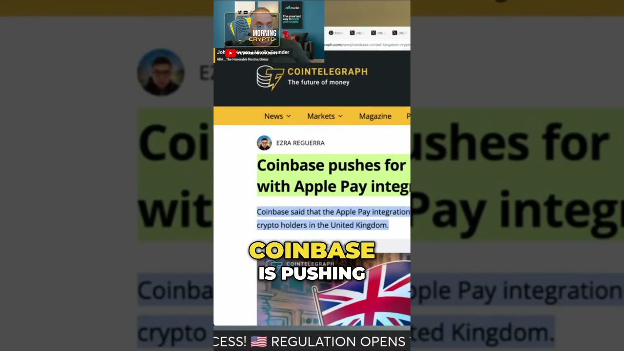 UK Crypto Adoption: Buy Bitcoin and Ethereum with Apple Pay on Coinbase 