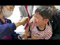 Vaccine injection ギャン泣きした予防接種