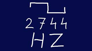 2744 hz square