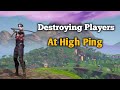 Destroying Players At High Ping!!!! | Fortnite Season 8|