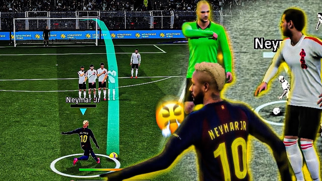 FIZ UM GOLAÇO DE FALTA COM O NEYMAR! 😱 ( Driblou até o goleiro )