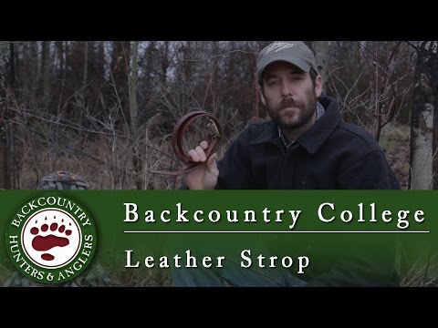 How to Sharpen a knife on your belt - Backcountry College