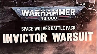 Joytoy Warhammer 40K Space Wolves Invictor Warsuit 1/18 Scale Mecha Figure Set review.