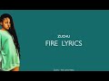Zuchu - Fire (Official lyrics video)