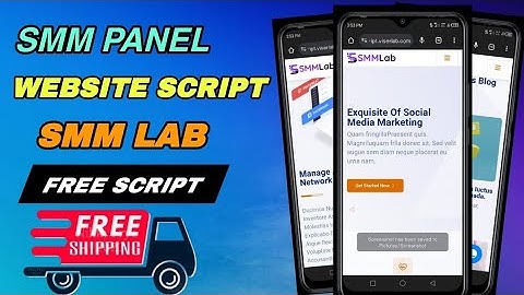 SMM Panel Website free Source Code ll SMM Lab script
