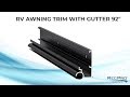 RV Awning Trim with Gutter 92"
