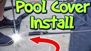 Pool Cover Strap Tips and How to Install Mesh Pool Cover!