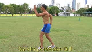 Sprint Technique -  Standing Arm Action Drill