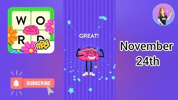 WordBrain Space Brain Event November 24, 2022 Answers