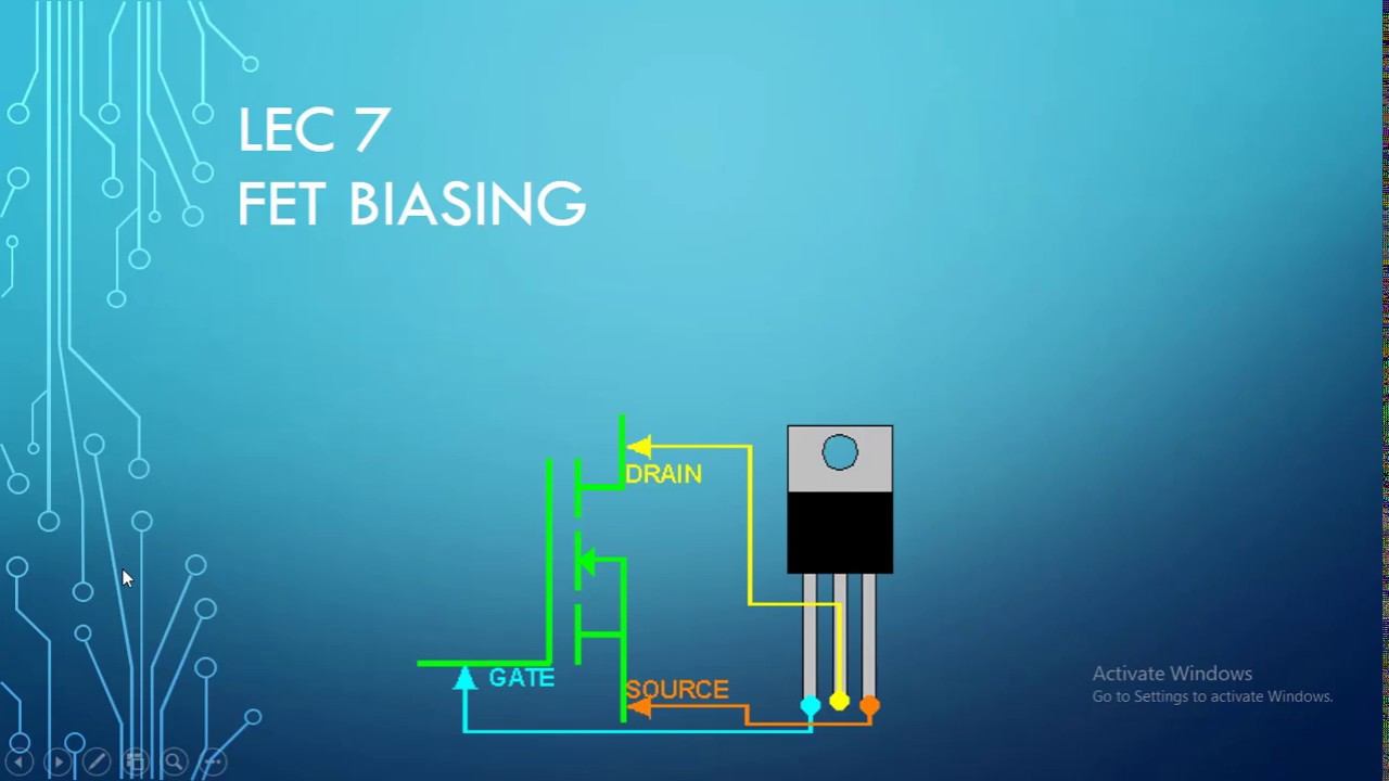Lec7 FET BIASING المحاضرة السابعة لمادة الالكترونيك YouTube