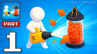 Leaf Blower: City Cleaning Game - Gameplay Walkthrough Part 1 - Clean Streets Fast (iOS, Android) screenshot 1