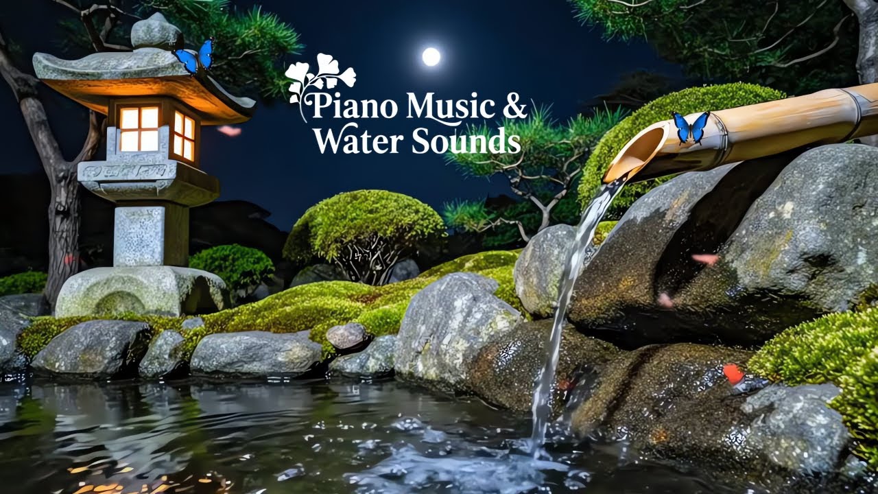 Calming Music with Water Sounds for Sleep 🌿 Peaceful Piano for Anxiety Relief and Insomnia