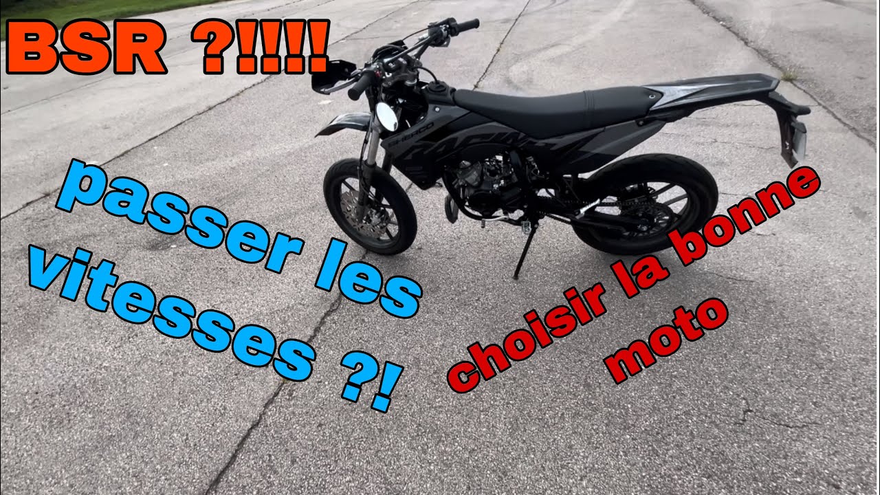 Tout SAVOIR Pour Avoir Une Moto ?!🏍️(le BSR, passer les vitesses