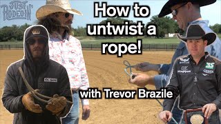 How to untwist your rope with Trevor Brazile - Just Rodeoin 14