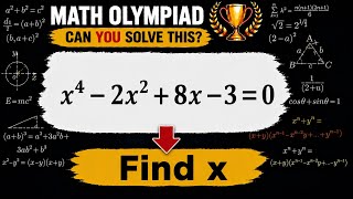 Factor Into Two Quadratics — Four Roots From Coefficient Matching | Math Olympiad