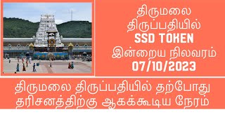 Tirumala Tirupati-Today SSD Token Status| Present Crowd & Darshan Time